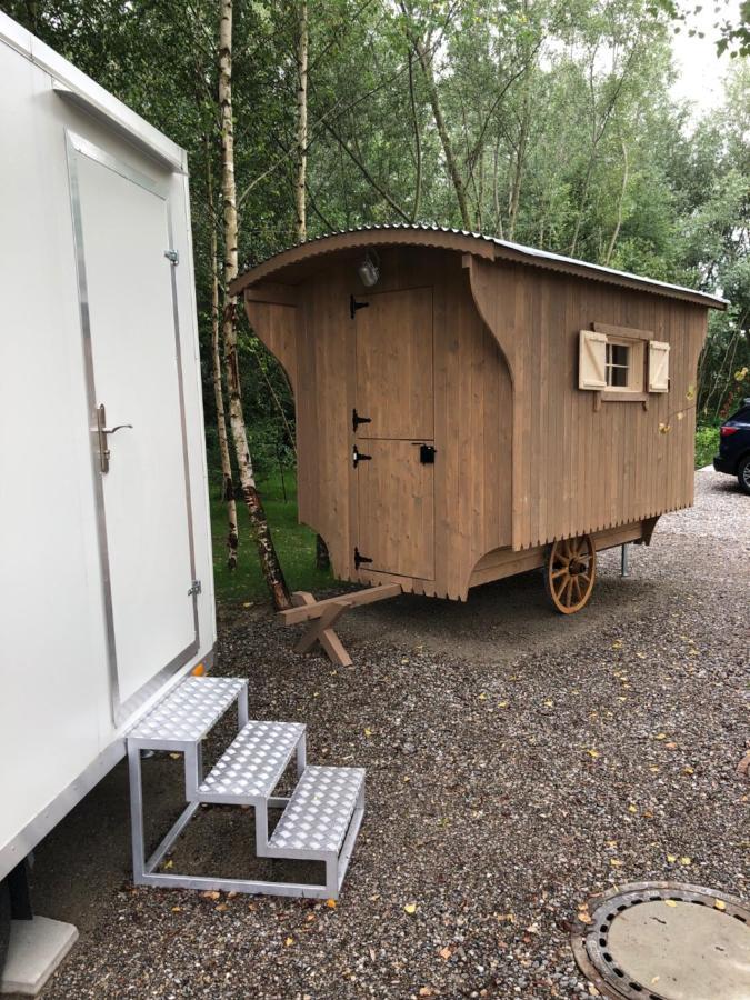 Schäferwagen im Herzen vom Unterallgäu Erkheim Exterior foto