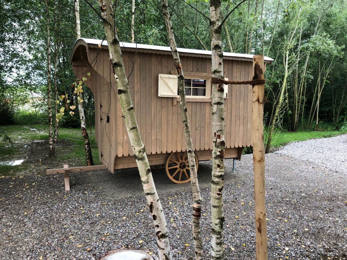 Schäferwagen im Herzen vom Unterallgäu Erkheim Exterior foto