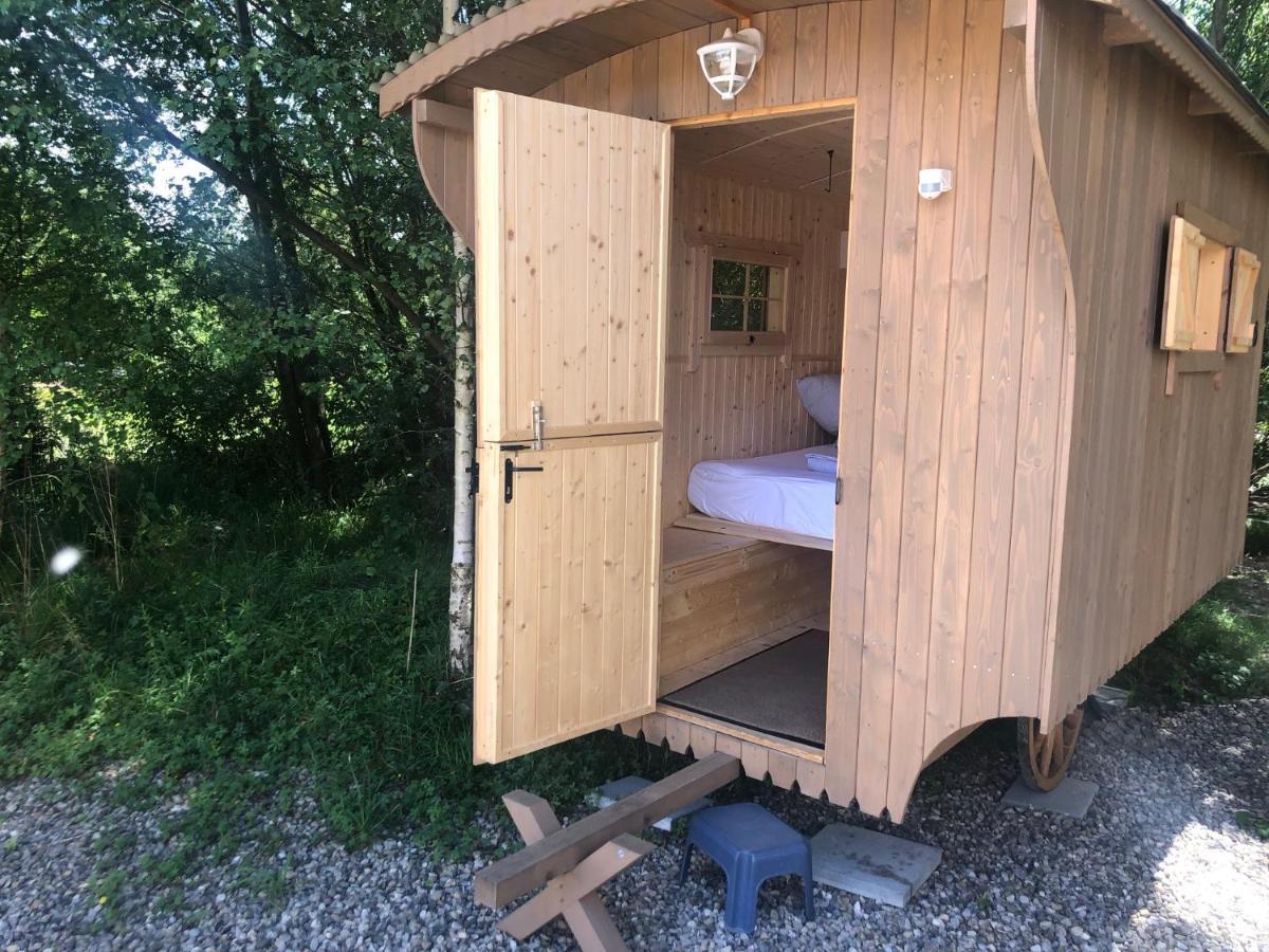 Schäferwagen im Herzen vom Unterallgäu Erkheim Exterior foto